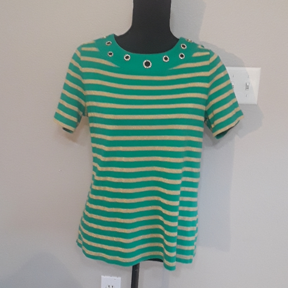 QUACKER FACTORY Crystal Collar Top M